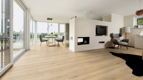 Panele laminowane ter Hurne  Dureco Floor  Silent Dąb Corsica Długa deska wizualizacja