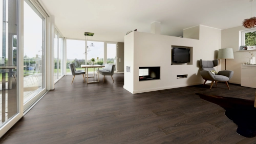 Panele laminowane ter Hurne  Dureco Floor  Strong Dąb Cocoa Deska wizualizacja