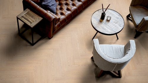 Podłoga winylowa  ter Hürne Herringbone Edition Dąb Berlin Jodła wizualizacja