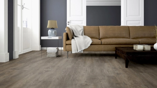 Podłoga winylowa  ter Hürne  Wood Edition Dąb Canberra Deska wizualizacja salonu
