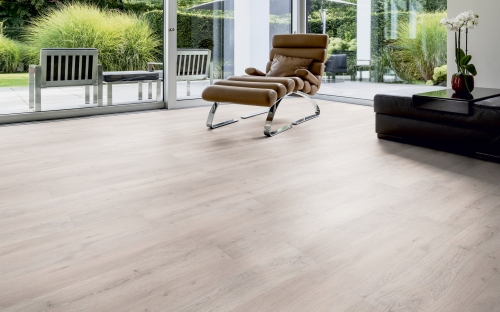 Podłoga winylowa  ter Hürne  Perform  Wood Edition Dąb Helsinki Deska wizualizacja salonu