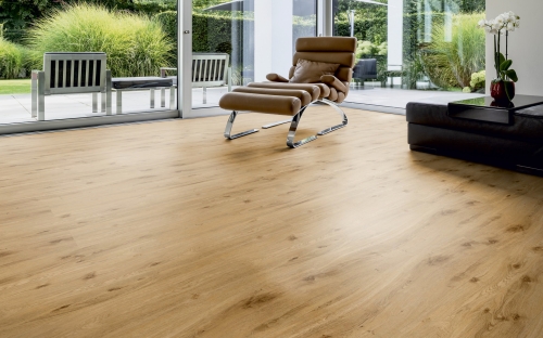 Podłoga winylowa  ter Hürne  Perform  Wood Edition Dąb York Deska wizualizacja salonu