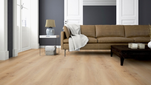 Podłoga winylowa  ter Hürne  Perform  Wood Edition Dąb Rotterdam Długa deska wizualizacja salonu