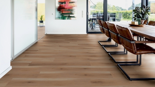 Podłoga winylowa  ter Hürne  Pro Wood Edition Dąb Sevilla Długa deska wizualizacja jadalnia
