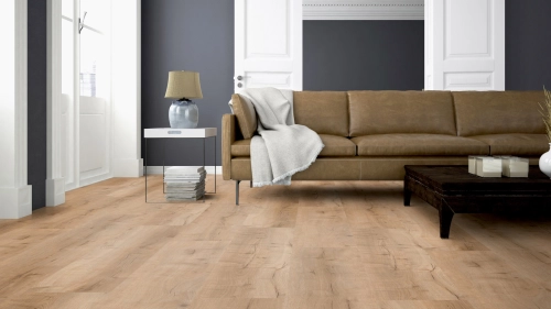 Podłoga winylowa  ter Hürne  Pro Wood Edition Dąb Bristol Długa deska wizualizacja salonu