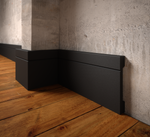 Listwa przypodłogowa barwiona w masie, cokół 11cm Creativa  LPC-20 RAL9005