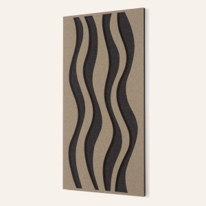 Panel akustyczny Woodbang Pattern Series Stream Cut L 3D panel ścienny PET modułowy 117,6x58,8 cm