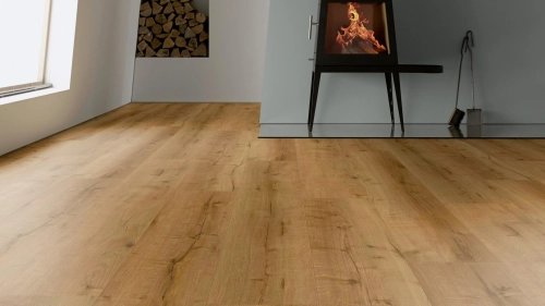 Podłoga winylowa  ter Hürne  Comfort Solid Wood Edition Dąb Doha Długa deska wizualizacja