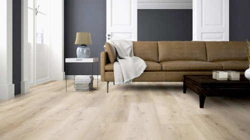 Podłoga winylowa  ter Hürne  Comfort Solid Wood Edition Dąb Tokyo Długa deska wizualizacja salonu