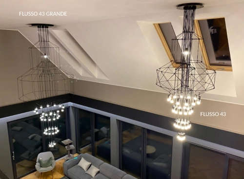MOOSEE lampa wisząca FLUSSO 43 czarna