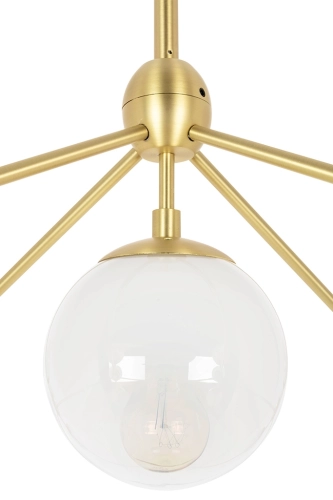MOOSEE lampa wisząca PLANETARIO 15 GOLD złota - klosze szronione