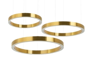 MOOSEE lampa wisząca RING 40 + 60 + 80 złota na jednej podsufitce