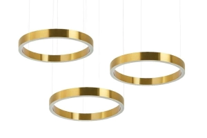 MOOSEE lampa wisząca RING 40 + 40 + 40 złota na jednej podsufitce