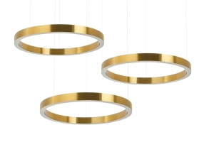 MOOSEE lampa wisząca RING 60 + 60 + 60 złota na jednej podsufitce