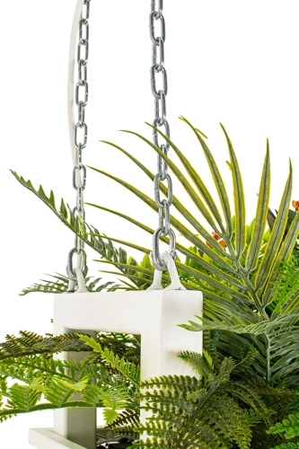 MOOSEE lampa wisząca / kwietnik SEMIRA 180 INDUSTRIAL biała