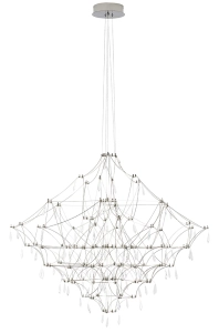 MOOSEE lampa wisząca CONSTELATION 77 - LED, stal szczotkowana