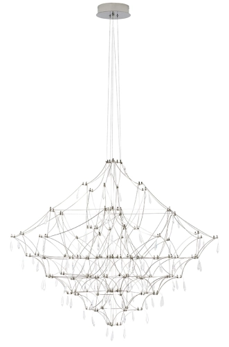 MOOSEE lampa wisząca CONSTELATION 77 - LED, stal szczotkowana