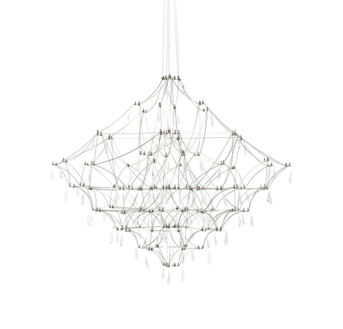 MOOSEE lampa wisząca CONSTELATION 77 - LED, stal szczotkowana