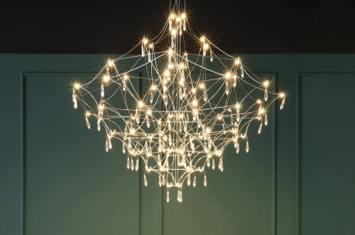 MOOSEE lampa wisząca CONSTELATION 100 GOLD - LED, stal szczotkowana
