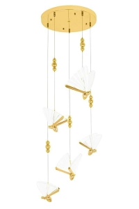 MOOSEE lampa wisząca BUTTERFLY DISC 5 złota