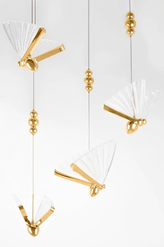 MOOSEE lampa wisząca BUTTERFLY DISC 5 złota