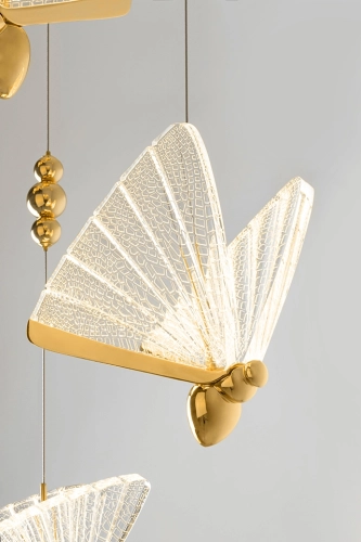 MOOSEE lampa wisząca BUTTERFLY DISC 5 złota