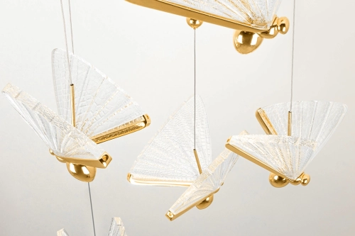 MOOSEE lampa wisząca BUTTERFLY DISC 5 złota