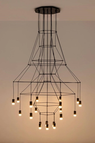 MOOSEE lampa wisząca FLUSSO 20 czarna