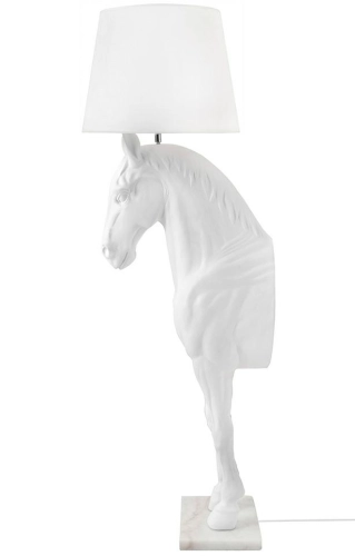 MOOSEE lampa podłogowa KOŃ HORSE STAND M biała - włókno szklane