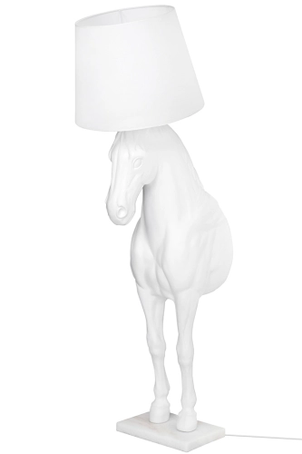 MOOSEE lampa podłogowa KOŃ HORSE STAND M biała - włókno szklane