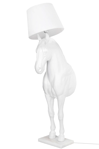 MOOSEE lampa podłogowa KOŃ HORSE STAND M biała - włókno szklane