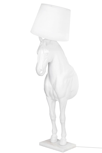 MOOSEE lampa podłogowa KOŃ HORSE STAND M biała - włókno szklane