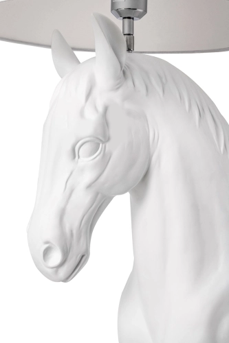 MOOSEE lampa podłogowa KOŃ HORSE STAND M biała - włókno szklane