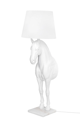 MOOSEE lampa podłogowa KOŃ HORSE STAND S biała - włókno szklane