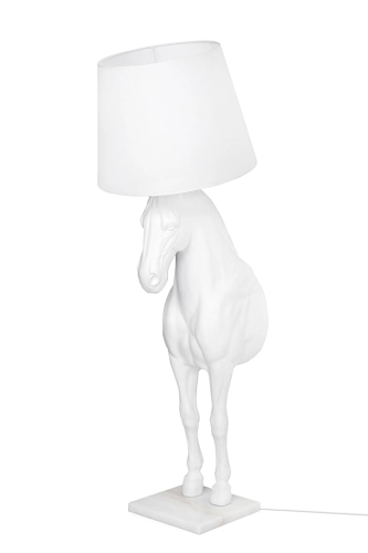 MOOSEE lampa podłogowa KOŃ HORSE STAND S biała - włókno szklane