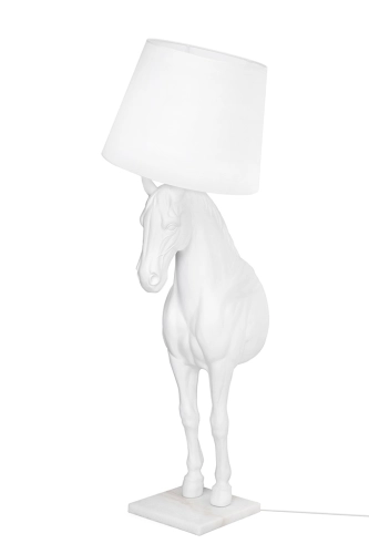 MOOSEE lampa podłogowa KOŃ HORSE STAND S biała - włókno szklane