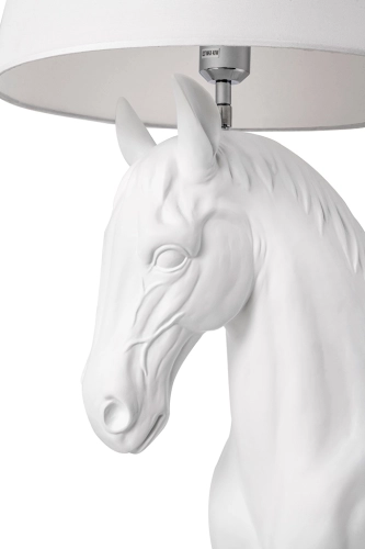 MOOSEE lampa podłogowa KOŃ HORSE STAND S biała - włókno szklane