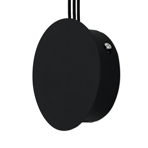 MOOSEE lampa ścienna FLUSSO WALL 3 czarna