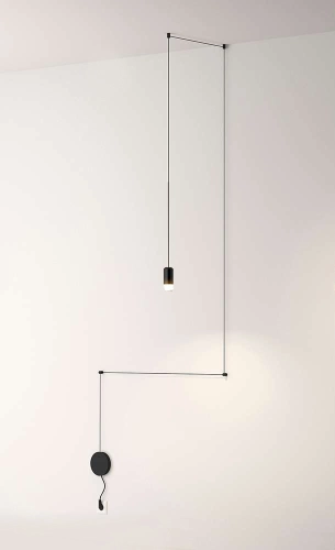 MOOSEE lampa ścienna FLUSSO WALL czarna