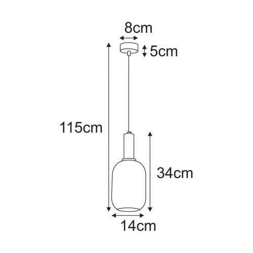 Lampa wisząca K-5880 z serii FIORE
