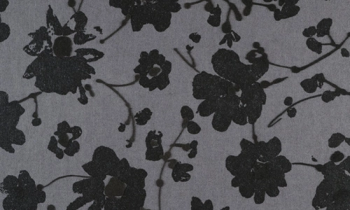 tapeta-arte-flamant-dauphin-czarne-metaliczne-kwiaty-szare-tlo.jpg