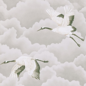 Tapeta dekoracyjna Harlequin Palmetto Cranes in Flight 111230